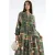 V-hals Patroon Maxi Jurk