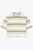 Lacoste Dames T-shirt wit/groen, Gestreept