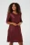 Cream Jurk  bordeaux