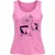 Mouwloze katoenen tanktop met vintage fietsprint
