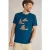 White Stuff Slow Lane Graphic Tee Teal Print