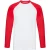 Fruit of the Loom Heren valueweight baseball t-shirt met lange mouwen