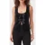 The Kooples Strappy Top With Ties Black
