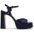 Steve Madden Miliana Sandals Blue Satin