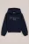WE Fashion – Meisjes Oversized hoodie met opdruk – Oversized – Blauw – Katoen –