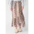 Shoeby midi rok strokenrok met dierenprint lichtbruin