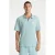 CHASIN’ regular polo met textuur blauw