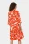 SAINT TROPEZ Jurk  oranjerood / wit