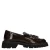 Manfield chunky lakleren loafers – bruin