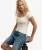 Athletic Essentials Gerimpelde Top White
