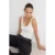 TRENDYOLMİLLA Dames Beige Effen Mouwloos Getailleerd Blouses