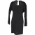 Lanvin mini-jurk met hardware-details in marineblauwe viscose