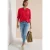 Cecil Dames Linnen blouse in Rood