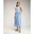 Midi-rok met elastische taille en verschillende lagen