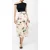French Connection Candice Satin Ggt Overlay Skir Cream/scarlet Red Mu