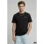 JJ REBEL relaxed T-shirt met backprint zwart