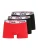 FILA Boxershorts  knalrood / zwart / wit
