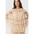 AllSaints Aude Ruffle Cape Blush Pink