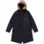 Fred Perry 2-in-1 marineblauwe jas met ritssluiting en voeringparka met capuchon