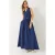 V-hals Vest en Maxi Rok Twee-delige Set