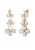 ELLI PREMIUM Oorbellen  goud / transparant / parelwit