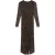 Ted Baker Midi-jurk Van Geplooid Mesh Met Zwarte Split