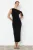 TRENDYOLMİLLA Dames Zwart Effen Maxi Mouwloos Avond / Dagelijks Bodycon Jurken