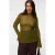VERO MODA CURVE Plus Size aansluitende semi-transparante top – groen