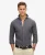 Superdry Mannen Casual Linnen Overhemd met Lange Mouwen Donkergrijs