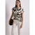 Street One Dames Shirt met hangende schouder en print in Bruin