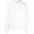 Gebroken witte Diag Wave Outline witte hoodie