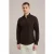 We Fashion Shirt Dark Brown