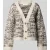 Selected Oversized gebreid jack van een mix van katoen en wol, model ‘LINDSAY’