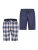 Phil & Co. Berlin Pyjamabroek ‘Cozy Classics’  donkerblauw / rood / wit