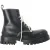 Balenciaga Stivaletti Strike Veterschoenen in Zwart Leder