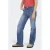 KIDS ONLY GIRL high waist wide leg jeans medium blue denim