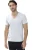 Mey Dry Cotton Regular Fit T-Shirt V-hals lichtgrijs, Effen