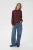 Blouse met lange mouwen KArea Regular fit burgundy