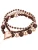 Lulu & Jane Armband  bruin / rose-goud