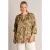 Yest Curve blouse Plus Size met print – olijfgroen