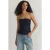 TRENDYOLMİLLA Dames Donkerblauw Effen Mouwloos Getailleerd Blouses