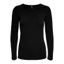 Dames-T-shirt Only Live love life lange mouwen col rond