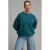Pink Noir sweater met backprint turquoise