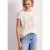 Street One Dames Shirt met hangende schouder en print vooraan in Wit