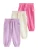 Next Broek  crème / lila / pink