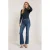Para Mi high waist flared jeans Jade dark blue denim