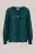 WE Fashion – Dames jacquard blouse – Regular fit – Donkergroen –