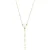 OTAZU Golden Ankle Chain With Pearls Cream