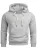 Alessandro Salvarini Sweatshirt ‘Paolo’  grijs gemêleerd / wit