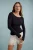 TRENDYOLMİLLA Dames Zwart Effen Lang Getailleerd Blouses